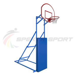 Купить Стойка стритбольная складная с фанерным щитом, кольцом, сеткой и защитой Street в Дудинке 