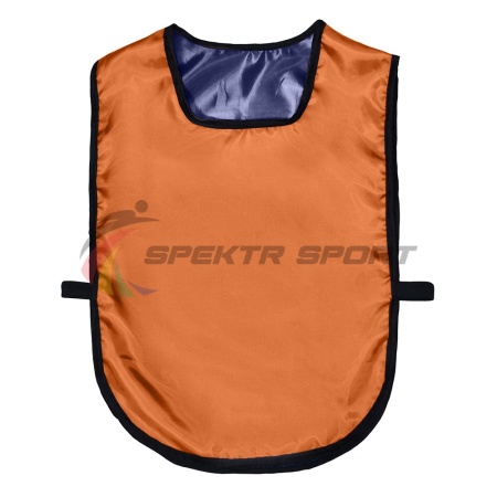 Купить Манишка футбольная двусторонняя универсальная Spektr Sport оранжево-синяя в Дудинке 